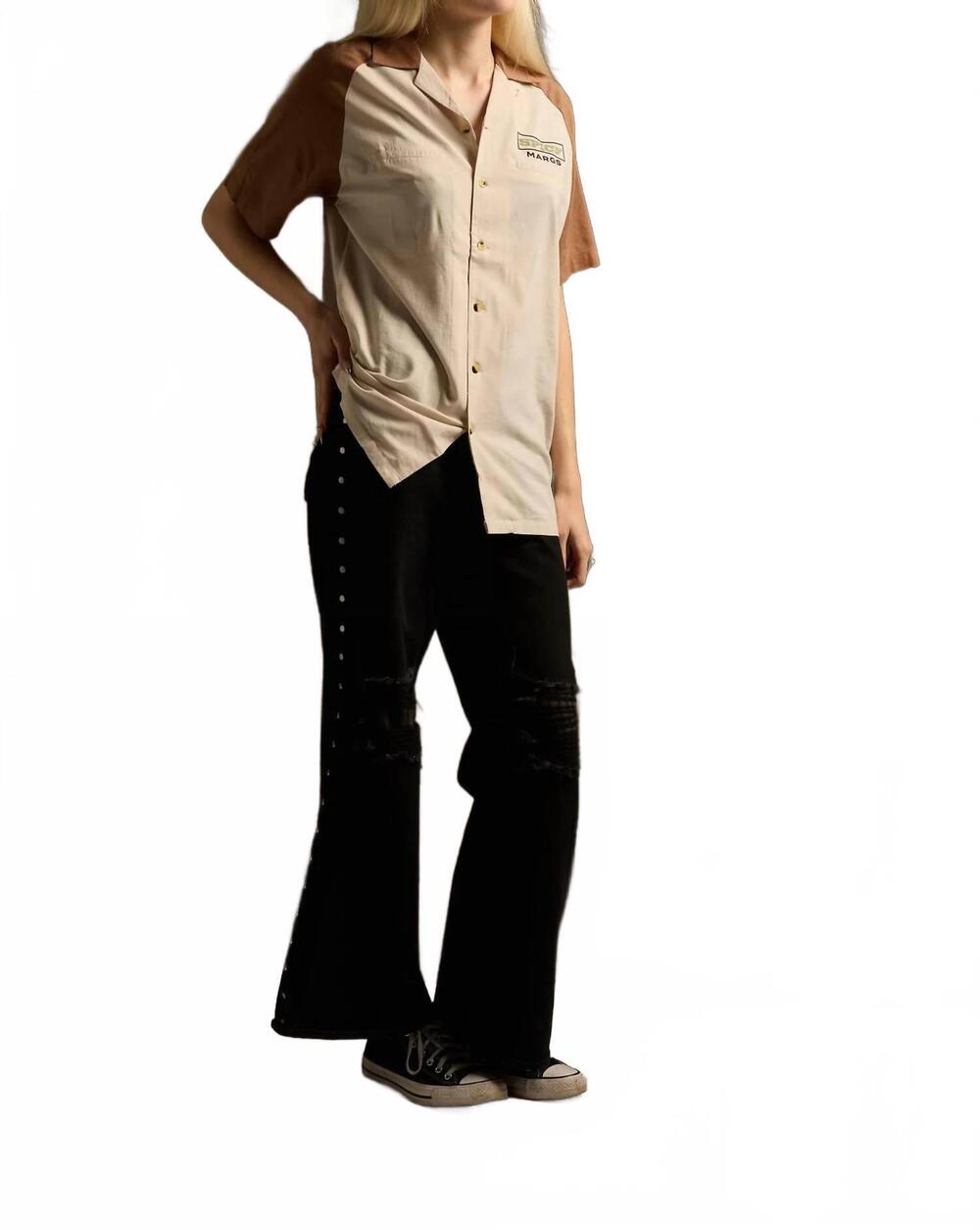 NEW PYKNIC spicy margs button-up shirt in cream